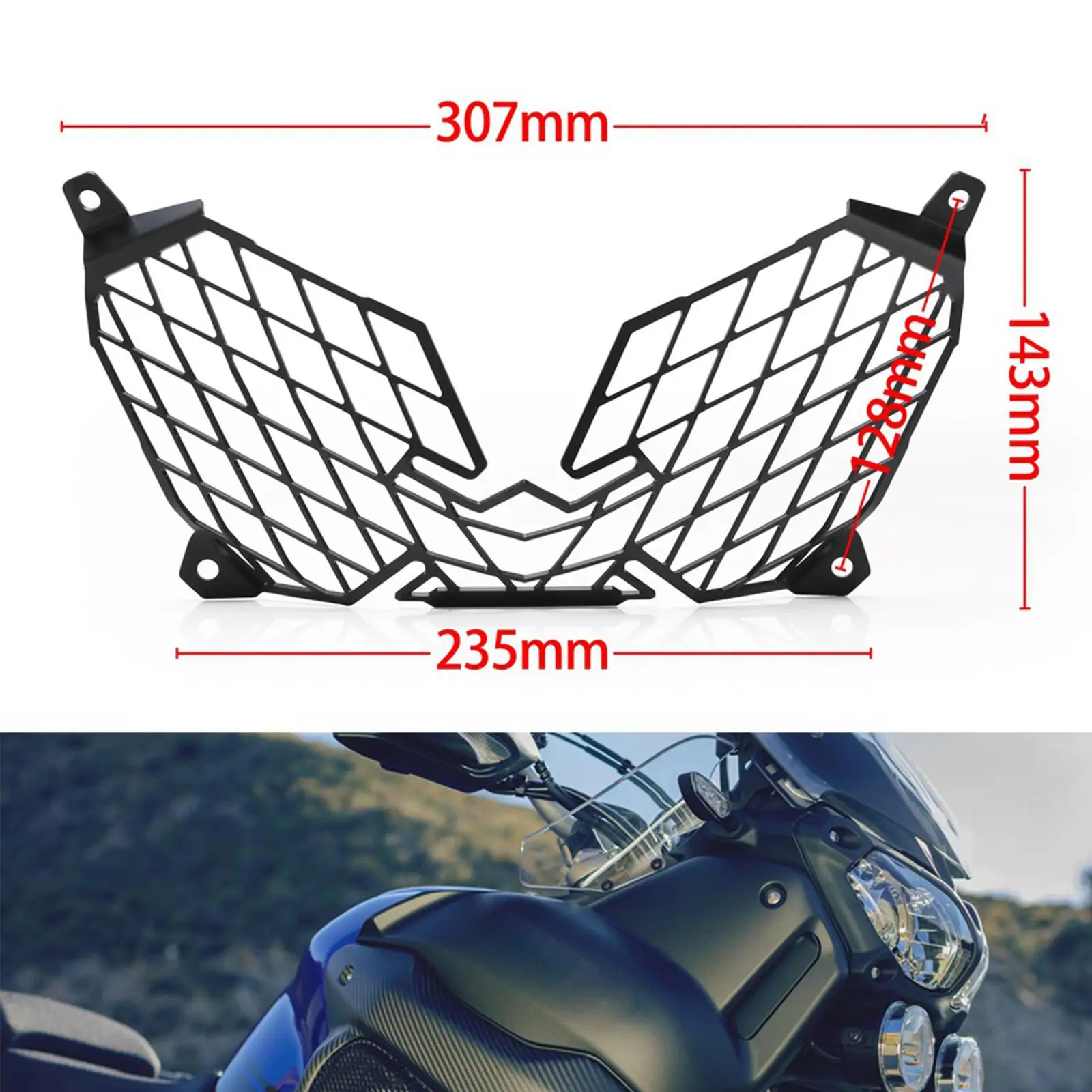 

Headlight Grille Guard Fits for Super Tenere XT1200Z Xtz1200 10-21