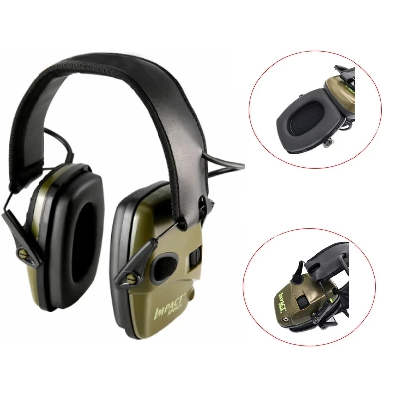 

... Tactical Electronic Shooting Earmuff Outdoor Sports Anti-noise Headset Impact Sound Amplification Hearing Protective Headset