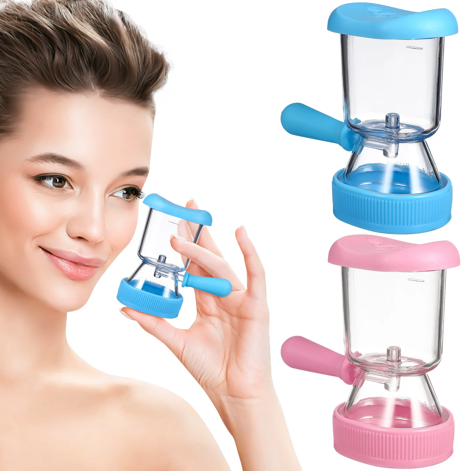 

2 шт., силиконовые контейнеры для мытья глаз