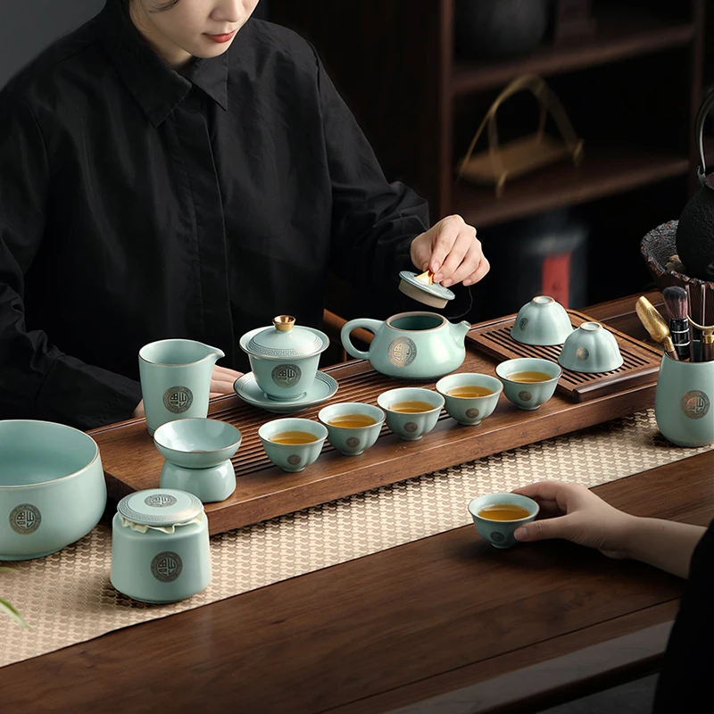 

Portable Bubble Travel Tea Set Pot Service Mugs Infuser Porcelain Turkish Tea Set Accessories Theepot Home And Garden YX50TS