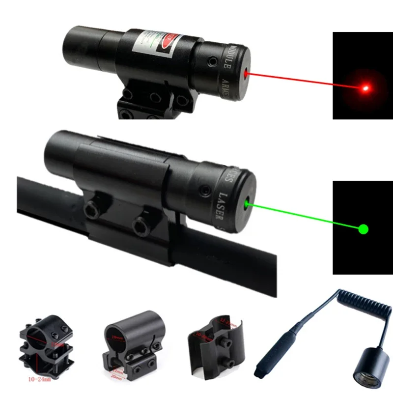 

Красный/зеленый точечный лазерный прицел с креплением для Пикатинни и винтовки тактический для страйкбола охоты стрельбы