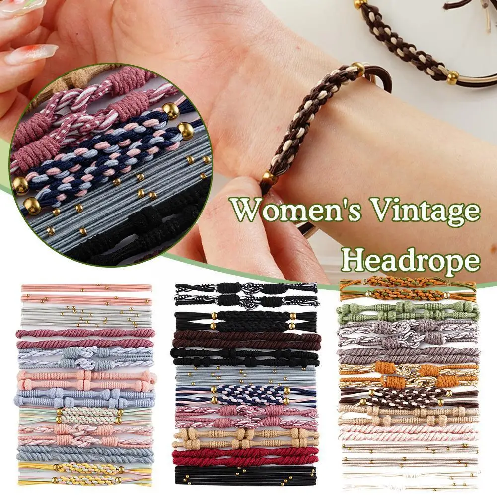 

10colors 20pcs Fashion Women Hair Accessories Simple Hair Tie Set Elastic Hair Band Colorful Rubber Pearl Hair Ties For Wom E1o1