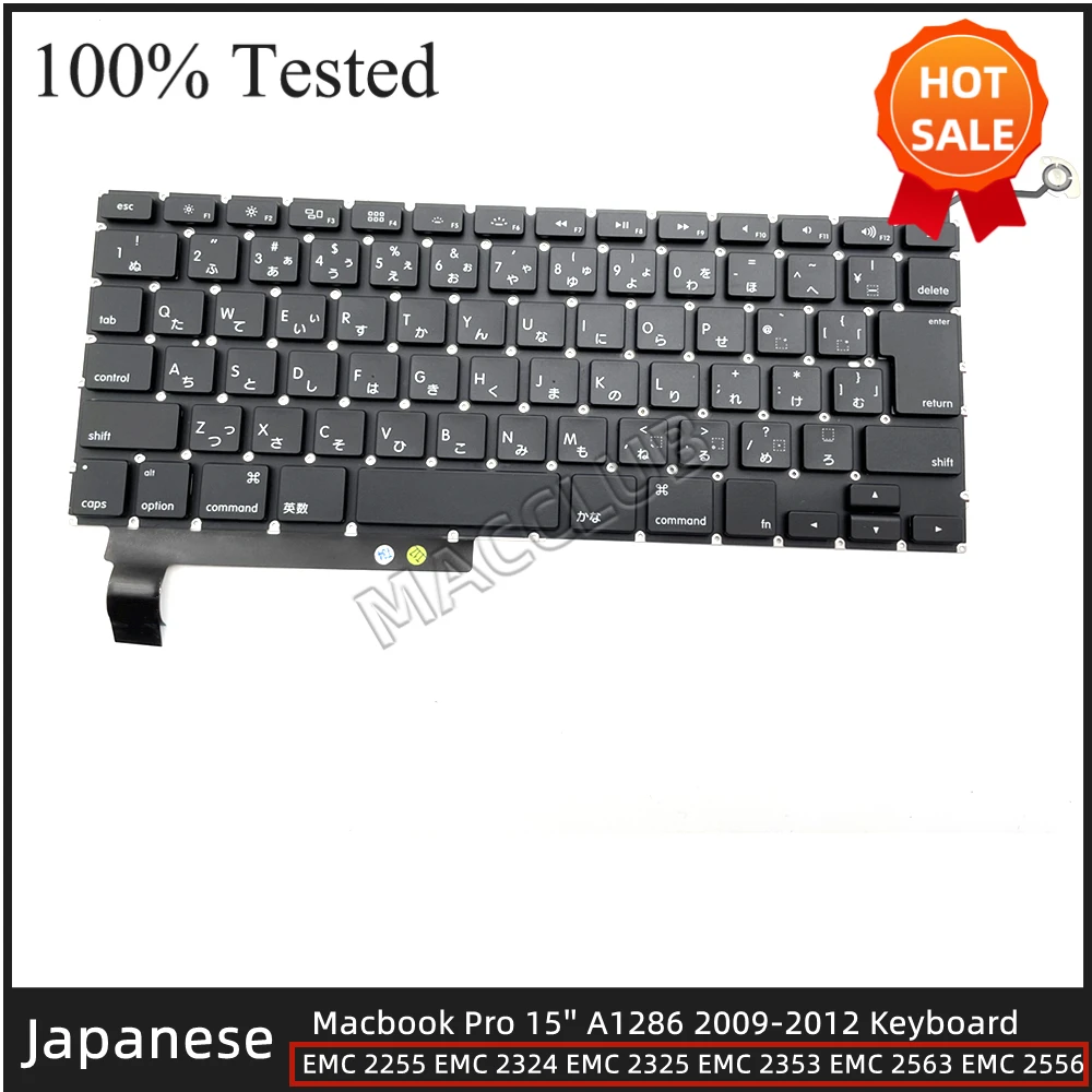 Japanese Keyboard Japan JP for Macbook Pro retina A1286 2009-2012 Japanese Keyboard Japan JP Keyboards