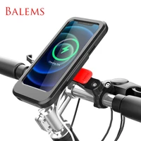 cycling wireless bracket electric mobile phone holder waterproof bike smart sensative phone charging holders for samsung iphone