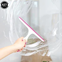 1pcs household cleaning bathroom mirror cleaner with silicone blade holder hook car glass squeegee window glass wiper scraper