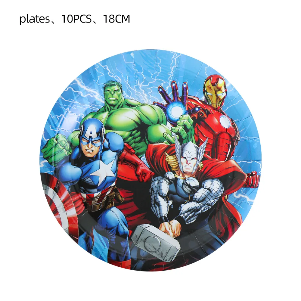 Набор одноразовой посуды Marvel мстители бумажная коробка для попкорна и конфет