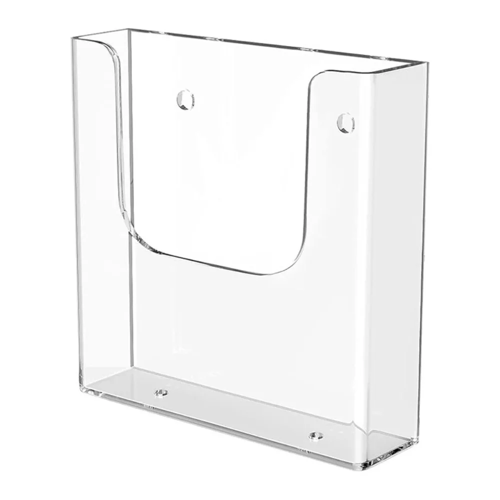 

Настенный органайзер для файлов формата А4/А5, прозрачная однослойная стойка для файлов, держатель для папок для документов, пластиковая полка, стеллаж для выставки товаров данных