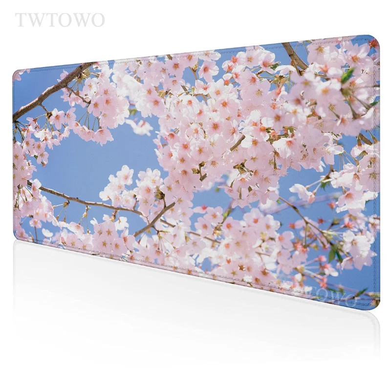 

Защитный Hd Коврик для мыши с изображением цветущей вишни, компьютерные настольные коврики с высоким разрешением, коврик для мыши, коврики д...