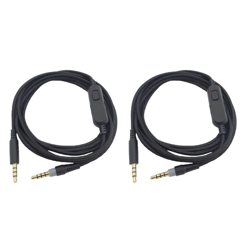 

2X Portable Headphone Cable Audio Cord Line For Hyperx Cloud Mix Cloud Alpha Gaming Headsets Accessories