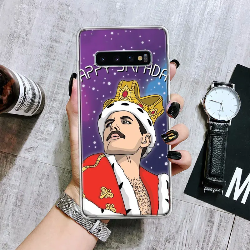 Rock фанки Freddie Mercury Queen чехол для телефона Samsung Galaxy M12 M21 M31 M51 M32 M52 M30S Note 20 Ultra 10 Plus 9 8 J4 J6