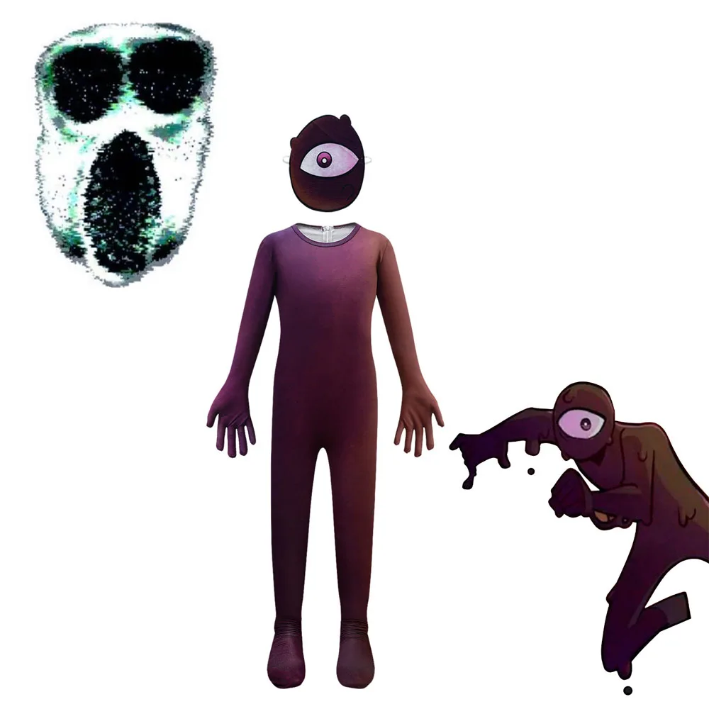 Детский костюм для ролевых игр комбинезоны косплея с глазами Ghostface + маска