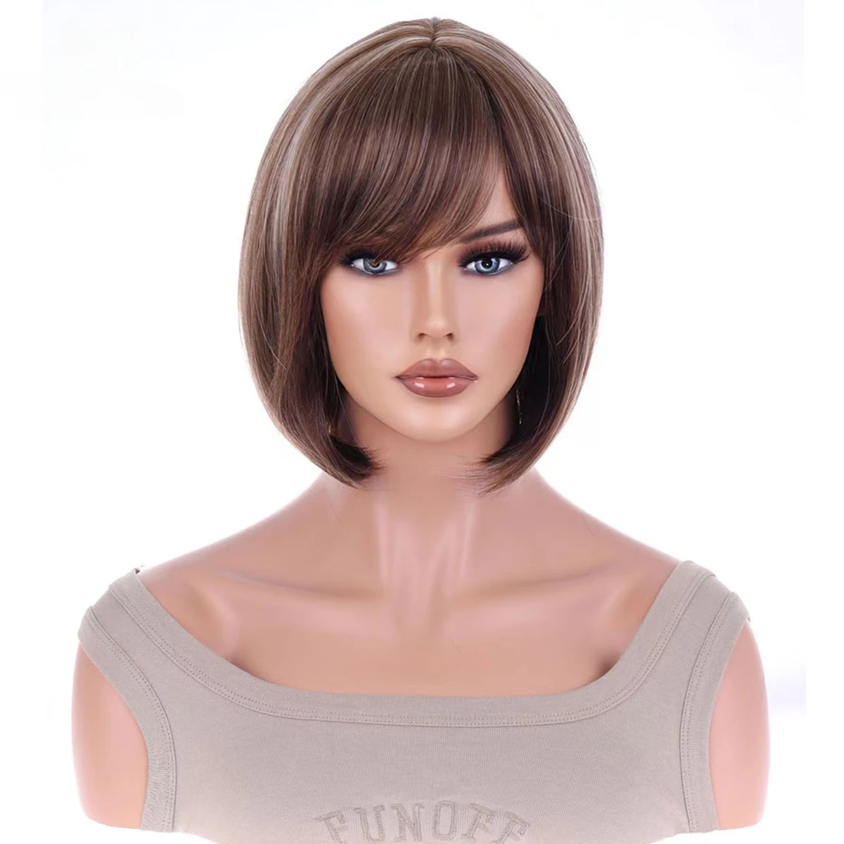 Парик из синтетического термостойкого волокна с волнистыми искусственными