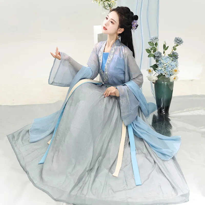 Новинка 2024 Оригинальное женское платье Цзинь ханьфу NT168 китайское Повседневное