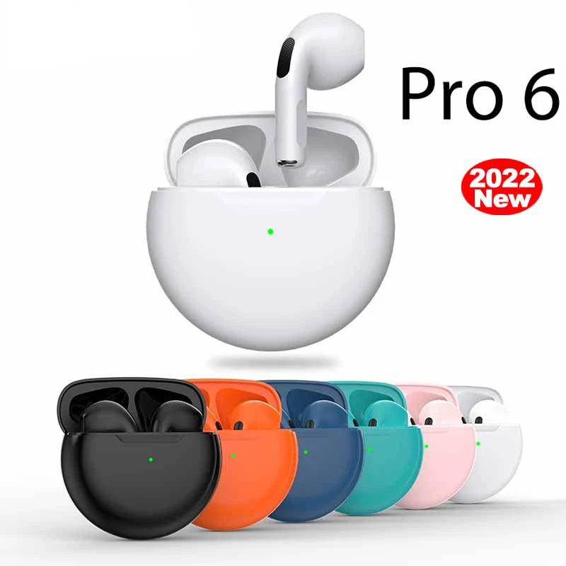 

TWS-наушники Pro6 с сенсорным управлением, Bluetooth 5,0
