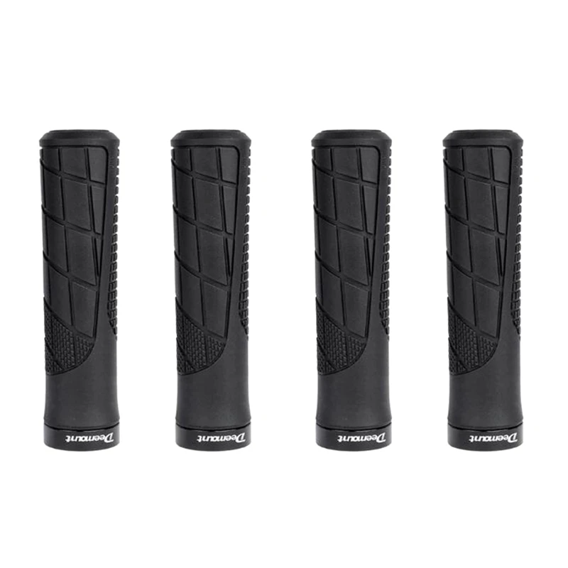 

4X Deemount велосипедные Эко-ручки, противоскользящие ручки, удобные ручки для горного велосипеда, черные