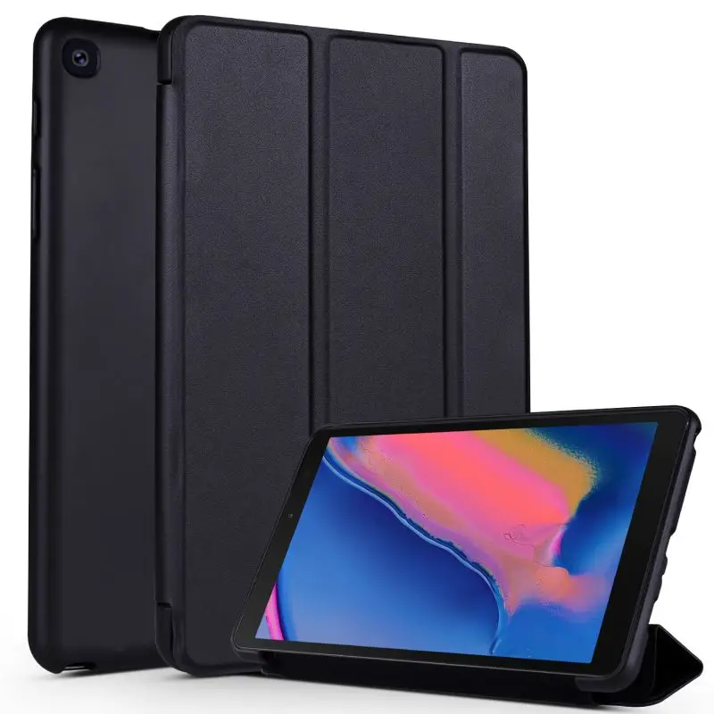 

Tri-Fold Flip Cover For Samsung tabA 8.0 2019 P200 P205 Case PU Leather Soft Back Tablet Funda For Samsung tabA 8.0 2019 P200