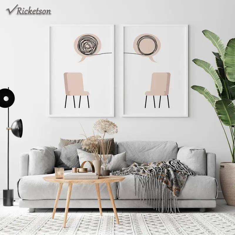 Modern Art Print Abstract Nordic Wall Picture For Living Room Home Decor