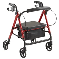 standard size aluminium walking assist aid shopping height adjustable rollator walker