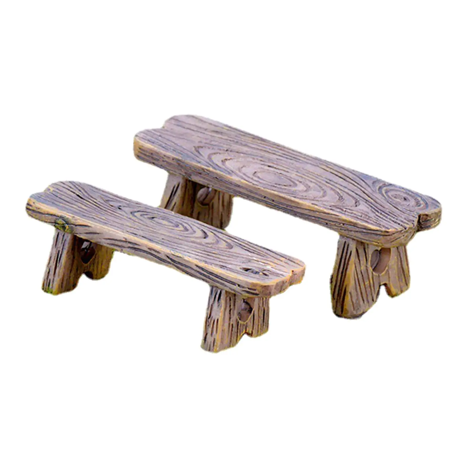 

Имитационная скамейка, 2 шт. в упаковке, аксессуары для кукольного домика 1/12