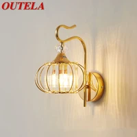 outela nordic wall lamp modern indoor led creative crystal sconces light for home living room bedroom decor