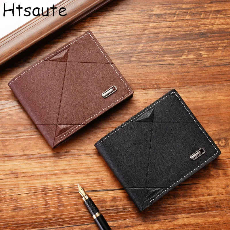 

PU Leather Wallets Men Coin Bag Small Money Purses Dollar Slim Large Capacity Design Male Multifunctional Casual Wallet