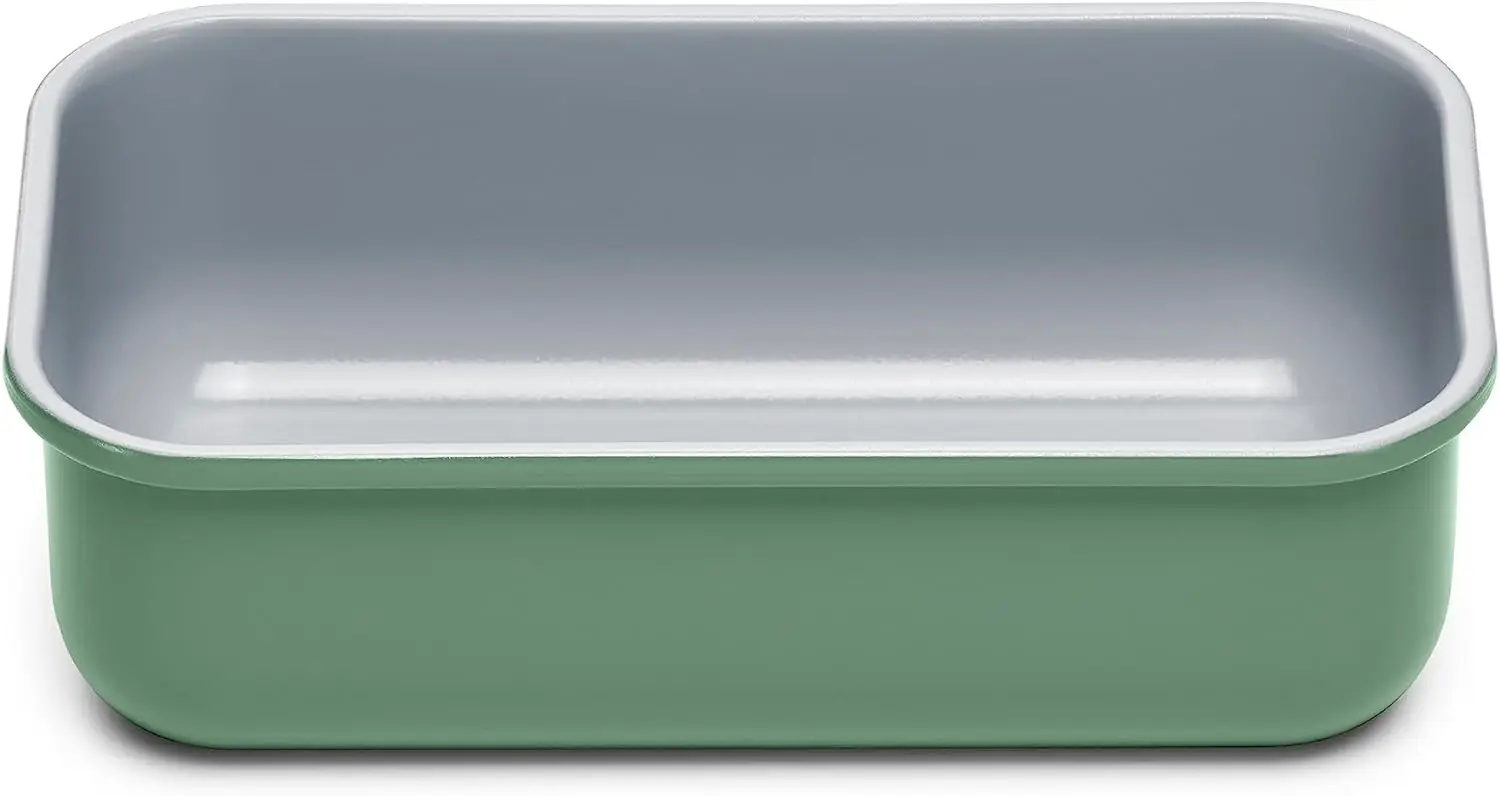 

Ceramic 1 lb Loaf Pan - Naturally Slick Ceramic Coating - Non-Toxic, PTFE & PFOA Free - Perfect for Pound Cakes, Breads, &am Pla