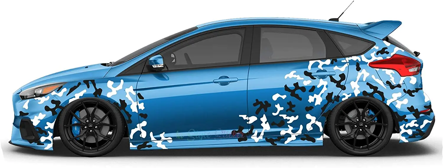 Камуфляжная наклейка Seitenaufkleber Auto Tarn-Look армейский автомобиль kfz karosseries боковая