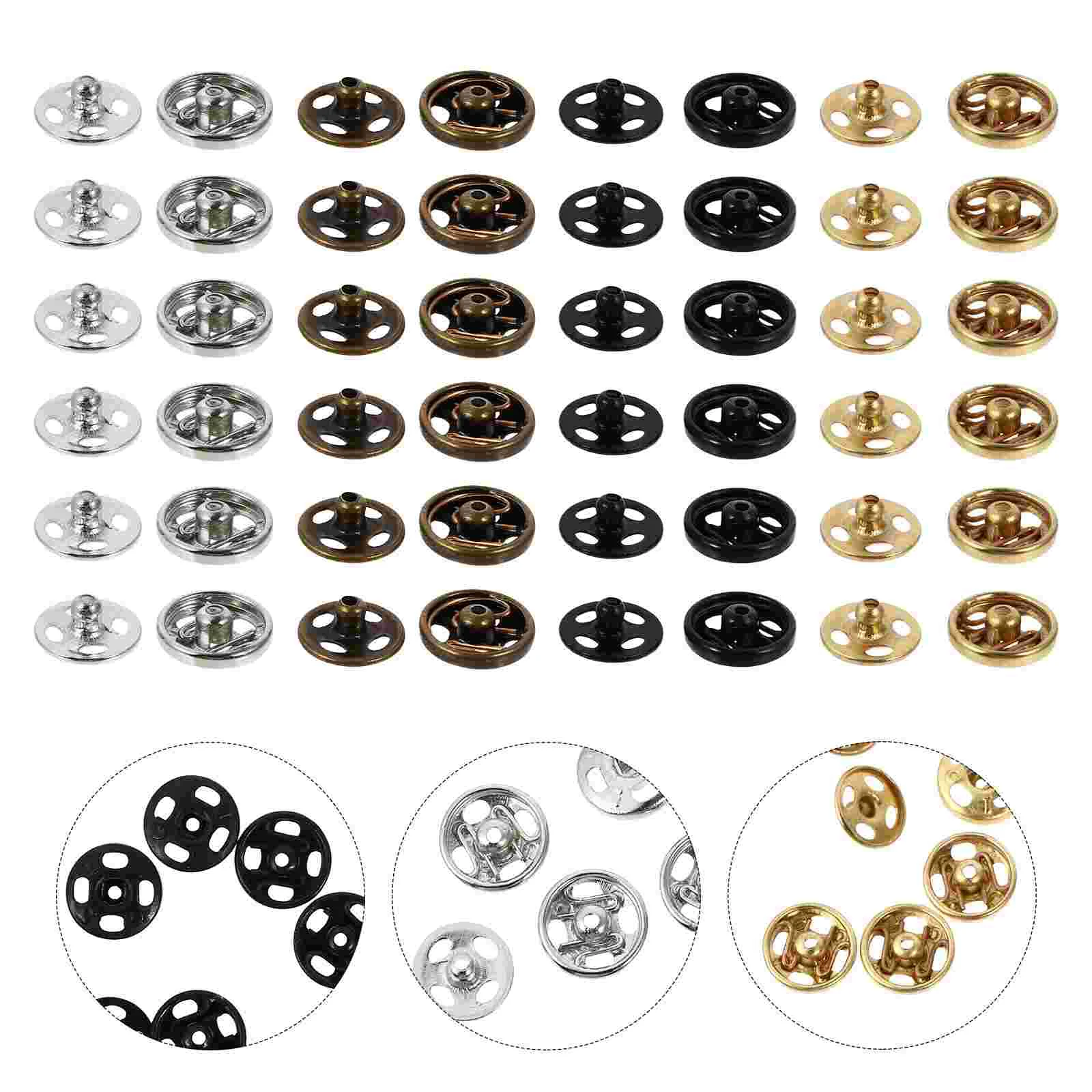 

Buttons Snap Button Clothing Press Fastener Sewing Clothes Metal Diy Snaps Stud Studs Sew Fasteners Rivet Deoration Parts Buckle