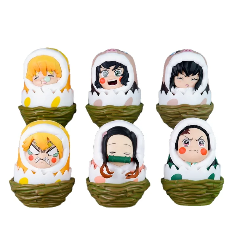 

Demon Slayer Tumbler Ornaments Tanjirou Nezuko Agatsuma Zenitsu Hashibira Inosuke Computer Figurines Collectible Toys Car Dolls