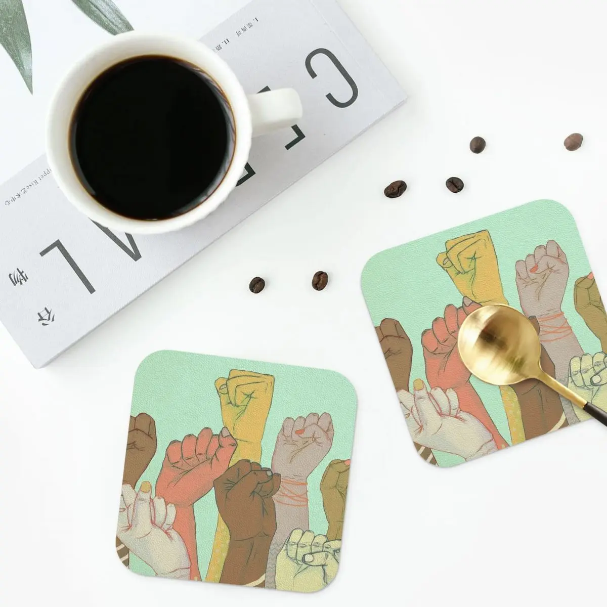 

Together Coasters Kitchen Placemats Non-slip Insulation Cup Coffee Mats For Decor Home Tableware Pads Set of 4