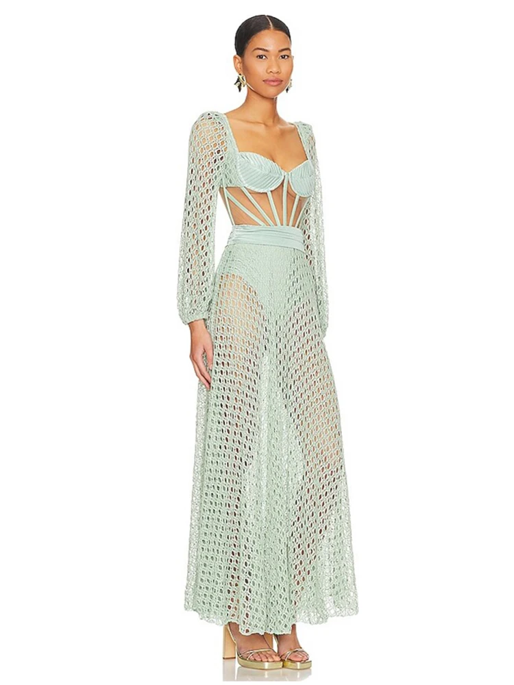 Рисунок 4 - Вязаное крючком платье из натуральной