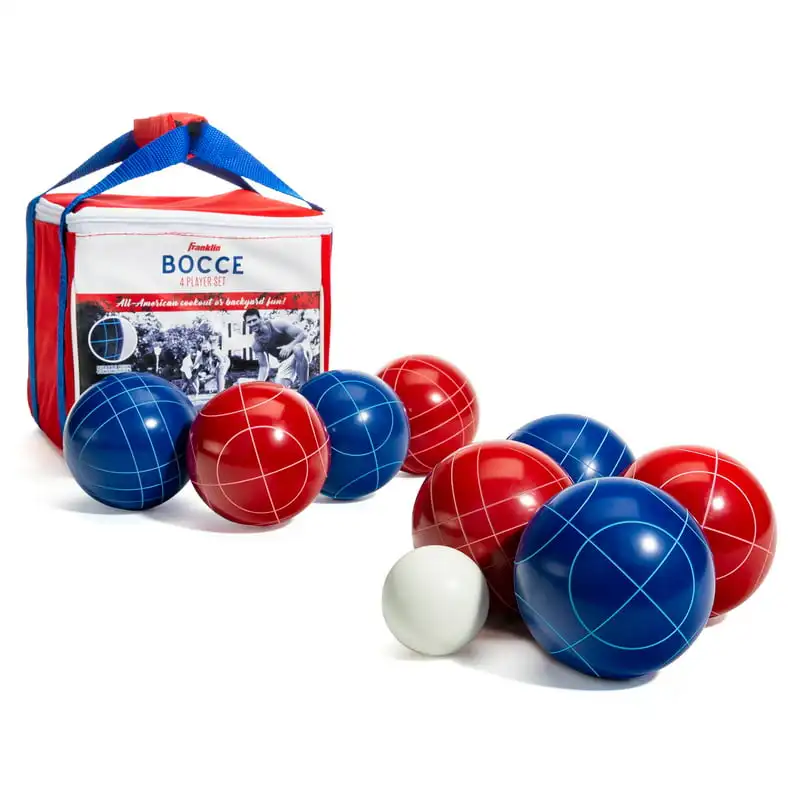 

8 Ball American Family Bocce Ball Set, and Blue