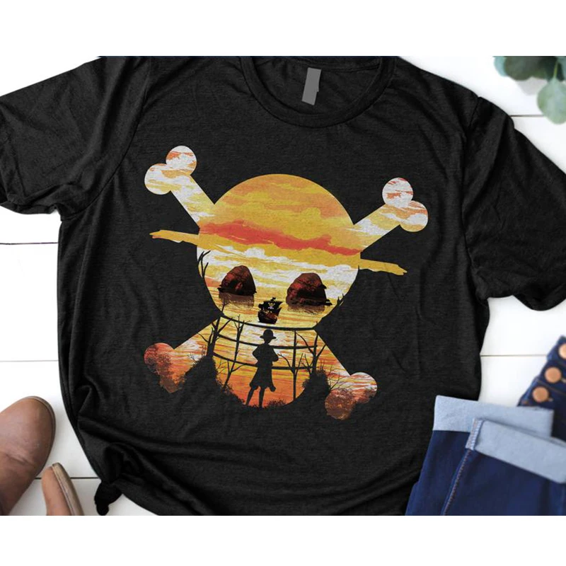 

ONE PIECE Vintage unisex print T-shirt