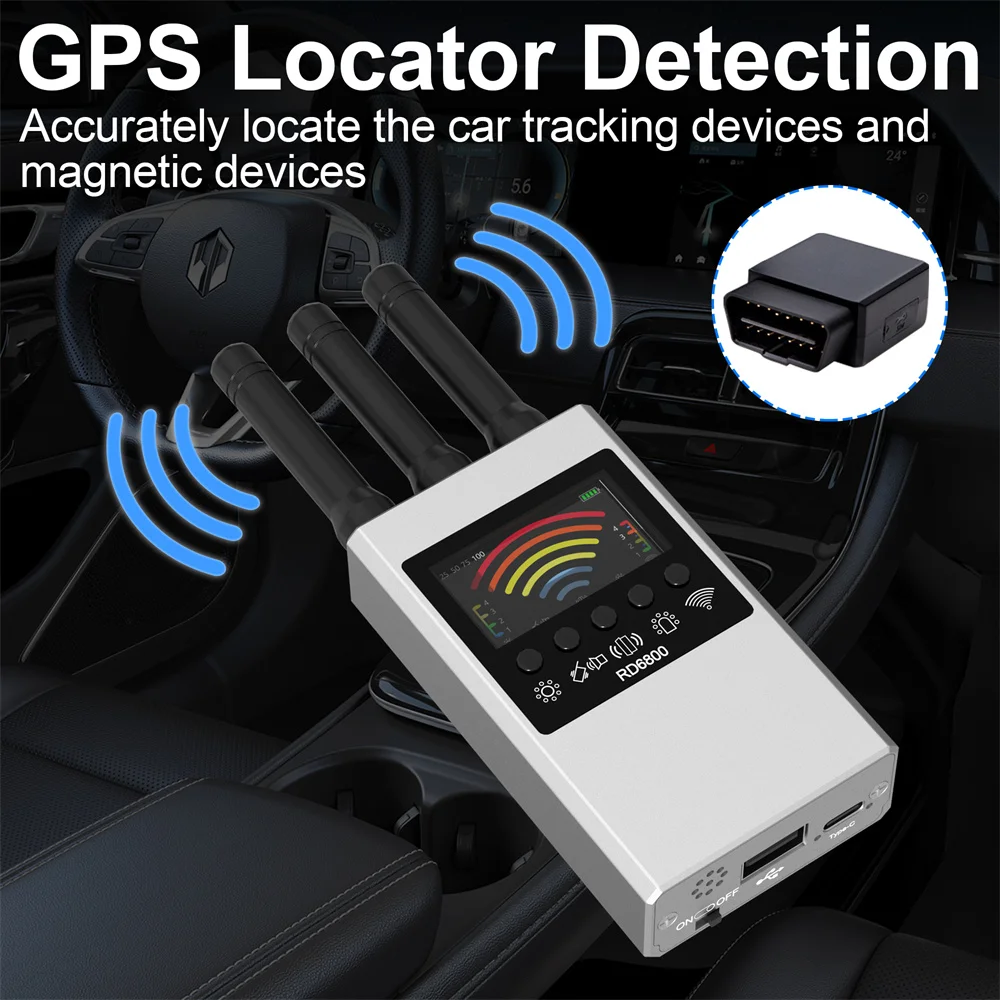 Фото НОВЫЙ беспроводной детектор радиочастотных сигналов ошибка GSM аудио GPS трекер мини-камера Finder камера ИК-сканирование AI режим ожидания автоматическое обнаружение №2