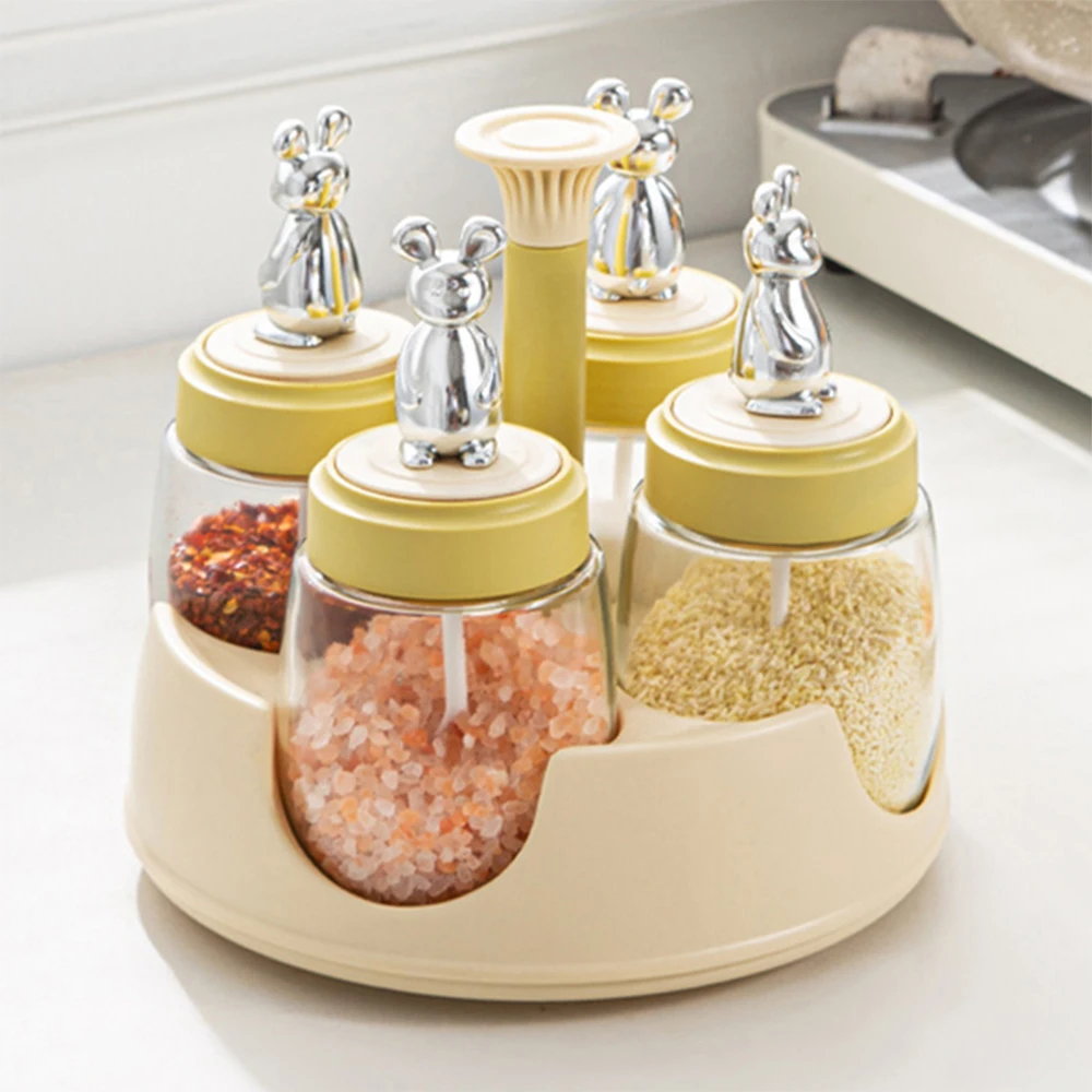 

Seasoning Jar Salt Shaker Spice Organizer Moisture-proof Pepper Storage Seasoning Bottle Condiment Container Kitchen Gadgets