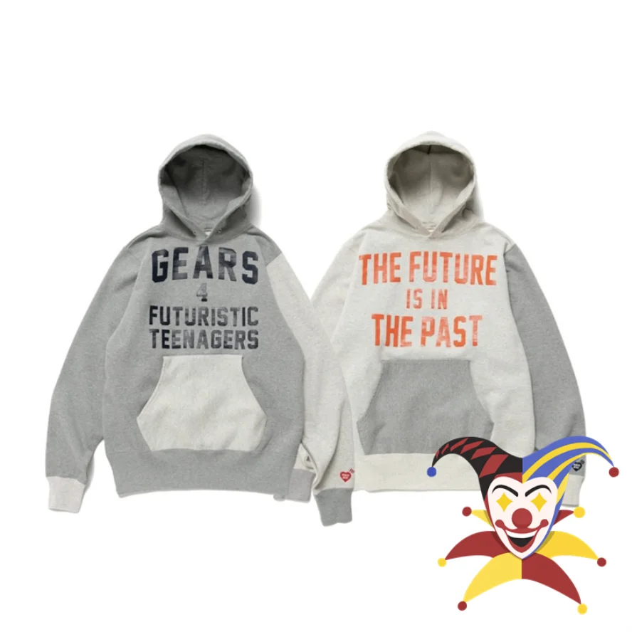 

Oversized HUMAN MADE Patchwork Hoodie Men Women 1:1 High Quality Sweatshirts Pullovers