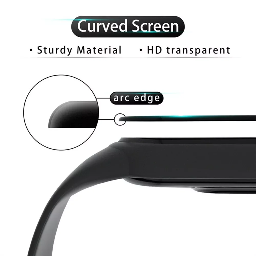Полная изогнутая Защита экрана для Huawei Band 6 закаленное стекло Honor Band6 Защитная