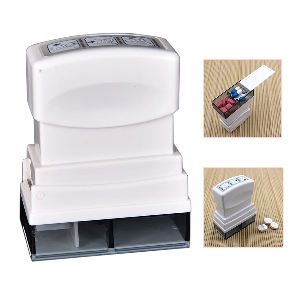 

1PCS High Quality Medication Pill Cutter Tablet Medicine Divider Splitter Safe Organize Box Home Travel Use Container Divider