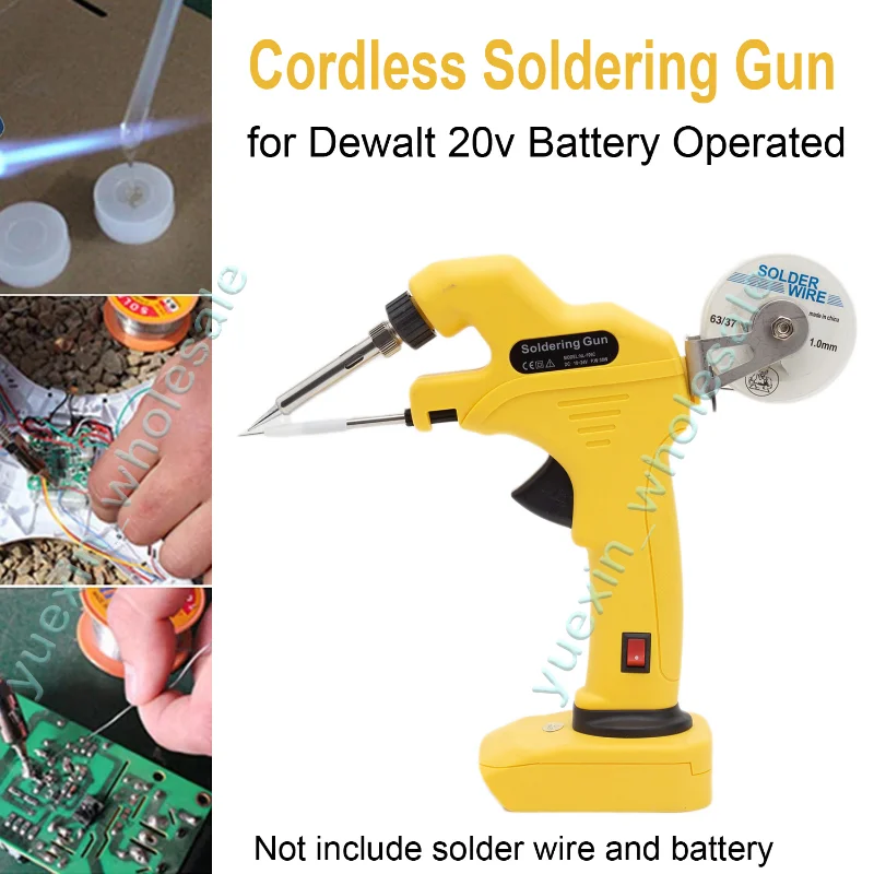 

For Dewalt 20V Battery Cordless Soldering Gun Fast Thermal Repair DIY Portable Power Tools Connector Adapter