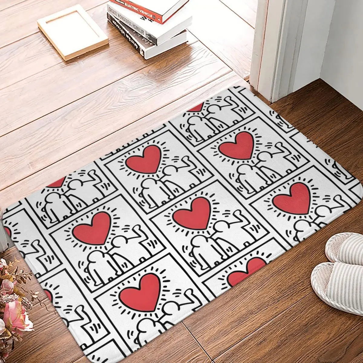 Коврик для ног душа K-Keiths Harings домашний декор абстрактный арт коврик ванной