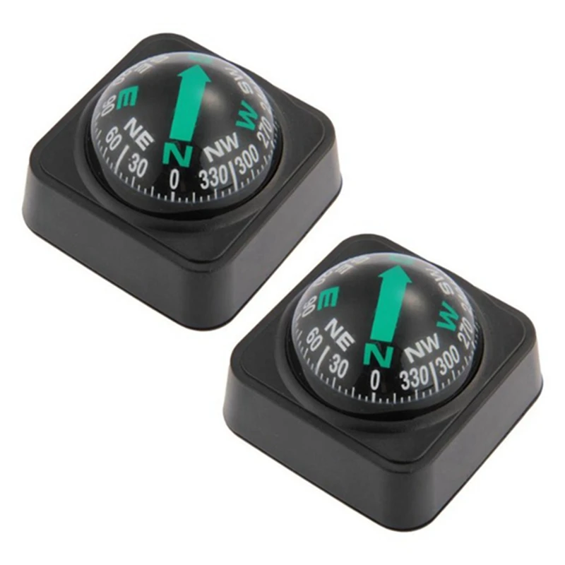 

2X Compass Dashboard Dash Mount Navigation Car Boat Truck Black