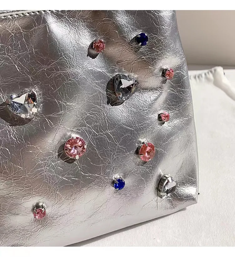 Luxury Designer Women's Handbag  Crystal Shiny Rhinestone Diamond Evening Bag Wedding Party Clutch Purse Shoulder Crossbody Bag