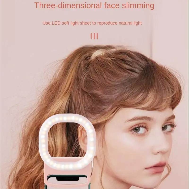 

LED Fill Light Rechargeable Portable Mobile Phone Flashes Selfie Lights Video Light Camera Light Panel Lamp Vlog Photography
