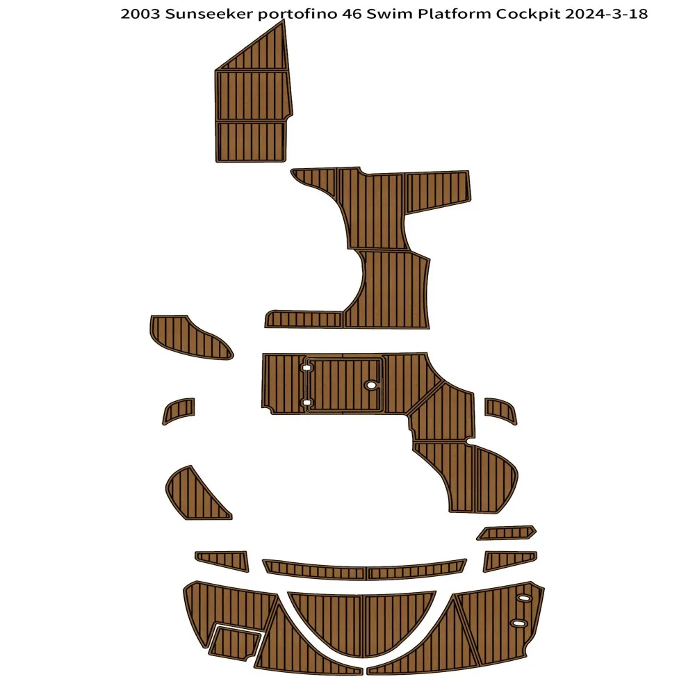 2003 г. Sunseeker Портофино 46 платформы для плавания подстилка кабины лодки EVA пена