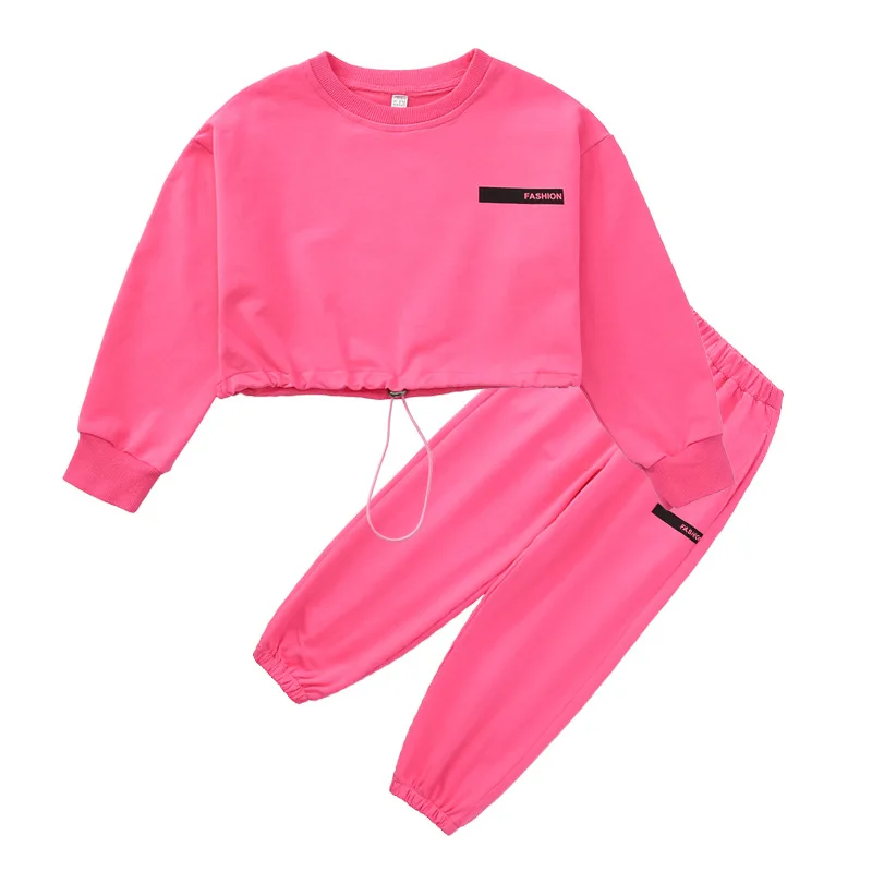 

Girls Blazer Suit Clothing Set Spring Autumn Children's Jacket + Pants New Fashion Loose Dress Teen Casual Baby Clothes 4-12 Yes