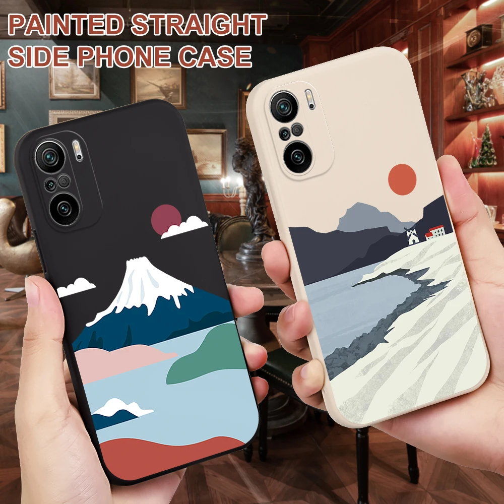 

Case For Xiaomi Redmi 10A 10 9A 9 9C 8A 8 7 6 A Cover For Redmi Note 9 Pro Max 8 8A 7 Pro 9S landscape oil painting painted case