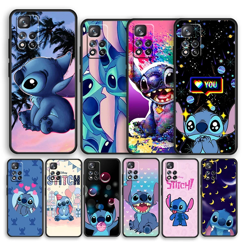 Силиконовый мягкий ударопрочный черный чехол для телефона с милыми мультяшными