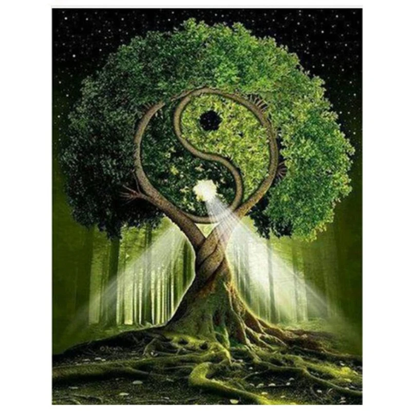 

HOT Diamond Embroidery Chinese Elements Yin And Yang 5D Diamond Painting