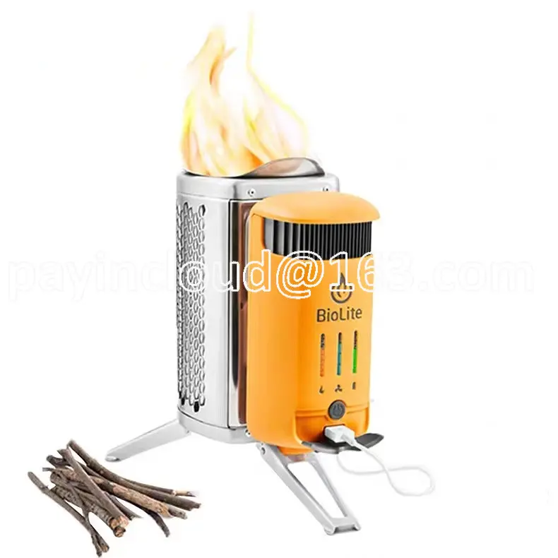 

2 Outdoor Camping BioLite CampStove Smoke Free Stove Fire Power Generation Rechargeable Lightweight Firewood Camping Accessories