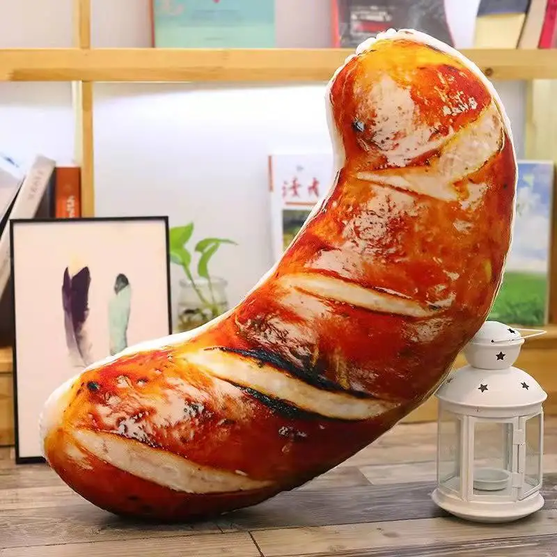 

17-25CM Mini Plush Simulation Food Real Life Chicken Leg Wings Stuffed Throw Soft Pillow Cushion Birthday BBQ Baking Toy Gift